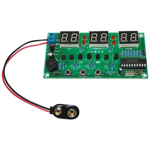 Multifunctional Digital Clock Soldering Practice DIY Kit HH : MM : SS Display js