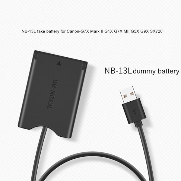 Powerbank Laddare, Nb13l Dc-Kopplare För Canon Falskt Batteri G7x G5x G9x Sx720