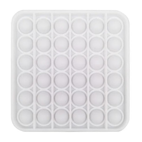 Stuff Certified Pop It - Fidget Anti Stress Leksak Bubbla Leksak Silikon Kvadrat Vit[HK]