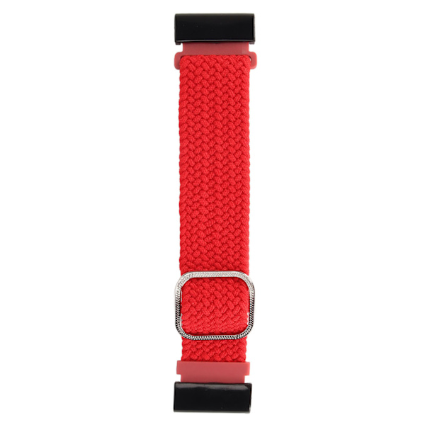 22mm flätad klockarmband 26mm spänne justerat stretchigt spänne stängning flätad ersättningsrem för Fenix 7X röd[C]