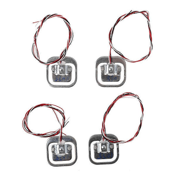 4st 50kg Lastceller för Personvåg & HX711 AD Modul Kit Resistans Töjningsvikt Sensor Mätverktyg (C)