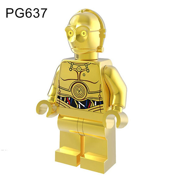 Superhjälte Mr Gold Imperial Stormtrooper Iron Man Samla Byggklossar Leksak
