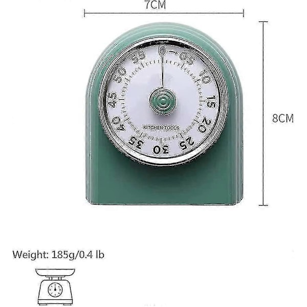 Visuel Timer, Analog Nedtællingstimer Læsetimer Stille Tælling Tidshåndtering