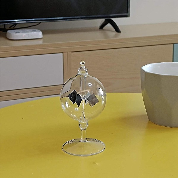Solcellsdriven Crookes Radiometer Glasvindkvarn Handgjord Leksak för Fest Heminredning Present