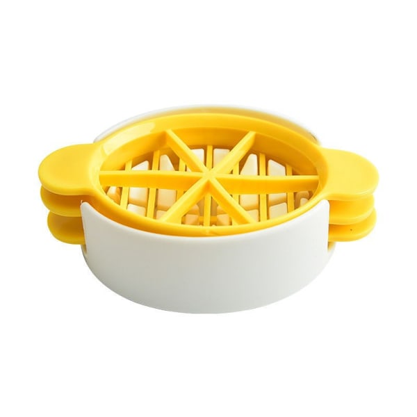 3-i-1 Äggkutter - Passar för Äggkokare, Ägg (Halvor/Skivor/Blad) Inlagda Äggkutter, Skärverktyg för Kök, Matlagning, Formning, 2-pack