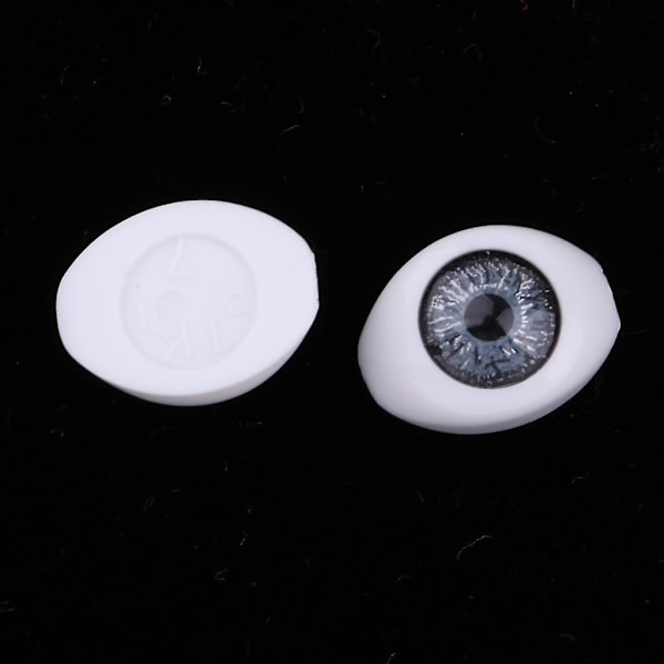 Säkerhetsögon 14mm Akryl Ögon för 1/4 BJD Docka DIY Tillverkning Silver (C)