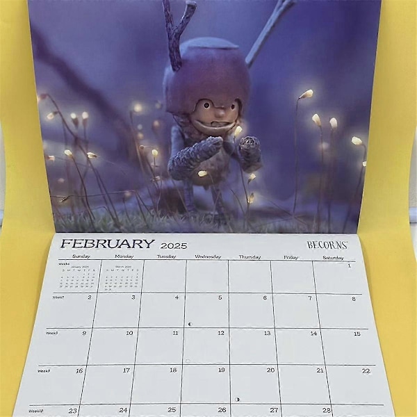 Becorns My Bird 2025 Kalender med Fugler Morsom Fugle Veggkalender Nyttårskalender Hjemmedekorasjon As Shown