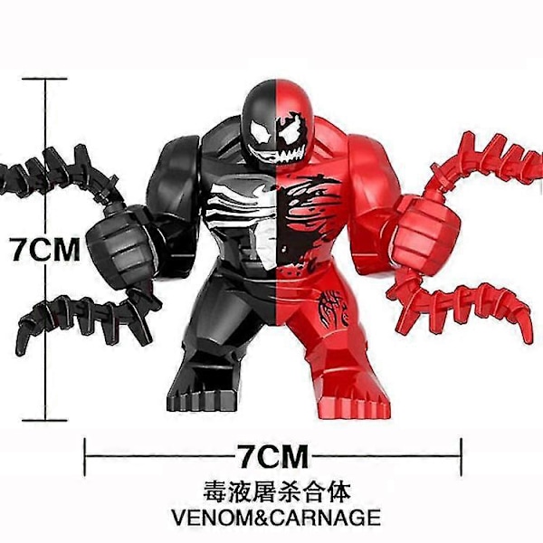 18 stk. Spiderman Venom Minifigurer Byggeklodser Actionfigurer Sæt