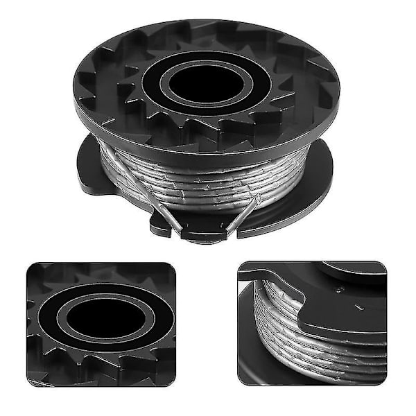6-pak F016800569 Snelletrådsspole og -tråd for Bosch EasyGrassCut 23, 26, 18, 18-230, 18-260, 18-26 Erstatning[ALJ]