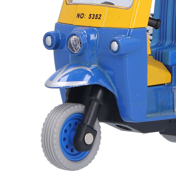 Thaimaalainen riksa Tuk Tuk -auto lelu, sininen, metalliseos malli lapsille