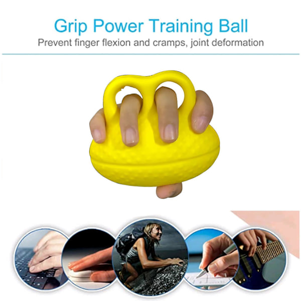 Fingerboll Träningsboll Greppboll Stressbollar Hand Fingergrepp Stärkande Handövning (C)