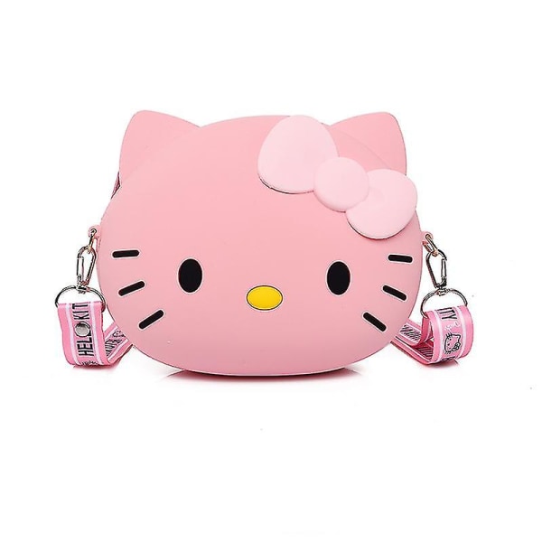 Hello Kitty Crossbody-väska för kvinnor Kawaii Messenger Bag Travel 3d Axelväska Liten handväska Telefonväska 12cm och 20cm pink 12cm