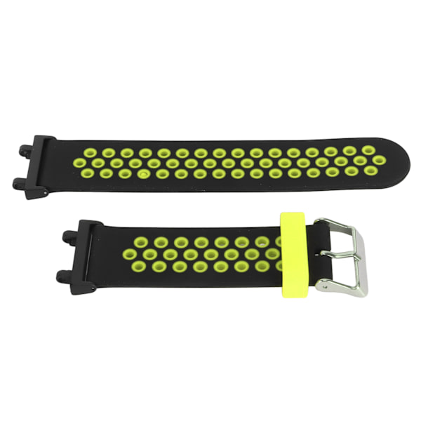 Silikonband Vattentät Andningsbar Smart Watch Rem Ersättningstillbehör Passar för Amazfit T Rex 2 Svart och Grön[C]