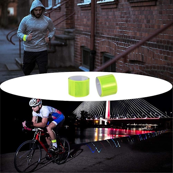 10-pack Reflekterande Spänne Rem Fluorescerande Rack Arm Band Reflekterande Bälte Säkerhetsbälte Barn Vuxna Pojkar Och Flickor Cykling Löpning Jogging