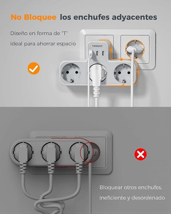 USB Multi-Port Adapter med 2 USB-C og 1 USB-A til Smartphones og Tablets