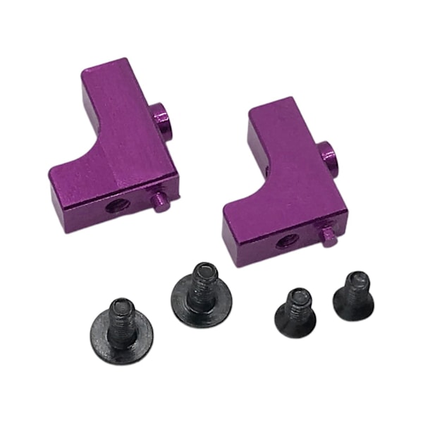 2x Servo Sete 1/12 Rc Bildeler Deler for Wltoys 124018 124019 Lilla (C)