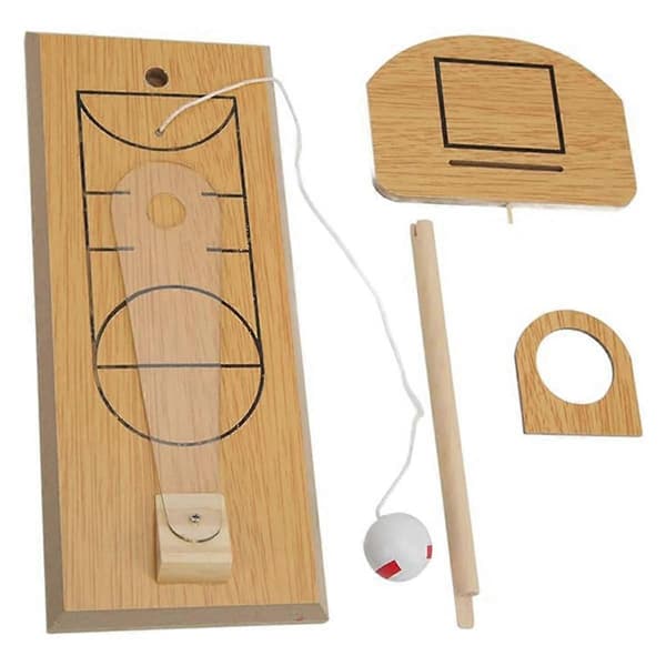 Mini Basketbollspel i Trä för Barn