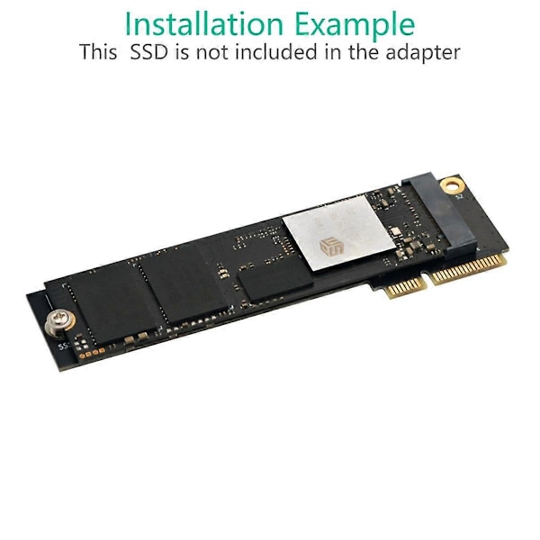 M.2 (NGFF) NVME SSD till Mini PCIe Konverterkort Mini PCI-E till M.2 M-Key Adapter Msata till M.2 B+M Ke Black