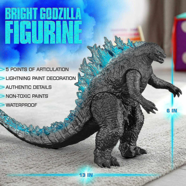 2021 Godzilla Actionfigur 12\" Huvud till svans Actionfigur Leksaker för B