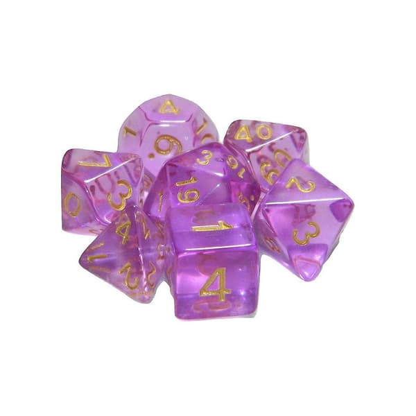 Rollespils terningesæt polyhedral D6 D12 tilbehørspakke