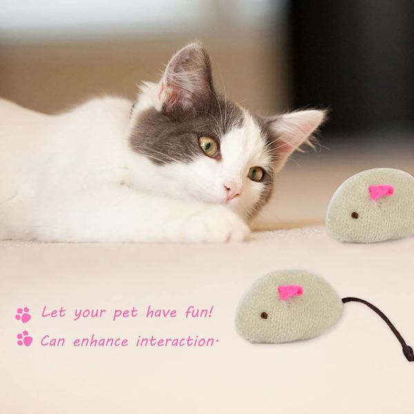 Whisker Friends pehmohiirilelut kissoille, 6 kpl:n setti