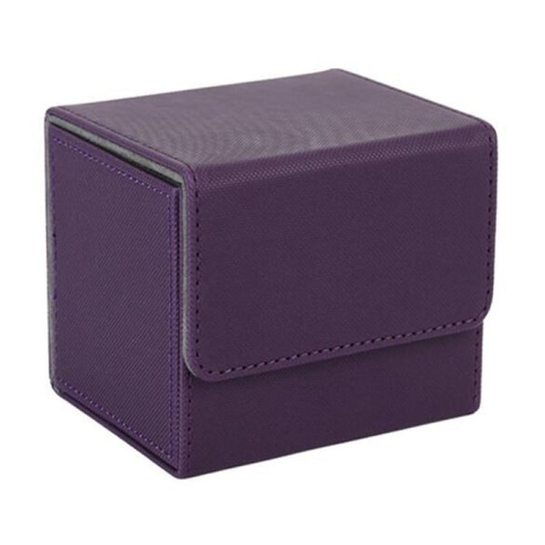 Kortlåda Sidladdad kortlåda case för Yugioh kortpärmhållare 100+, lila purple