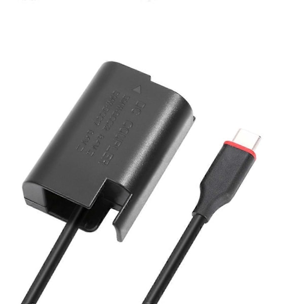 Strømadapterkabel USB-C DMW-BLK22 Dummy Batteri for S5 S5K S5C GH5 GH5S