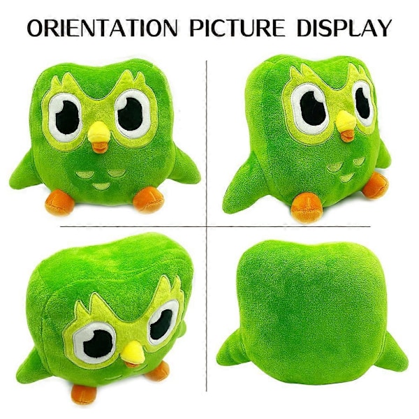 20/30cm Duolingo Plushie Duo 10 års jubilæum Grøn Ugle Gave til Børn Dukke Plyslegetøj 20cm