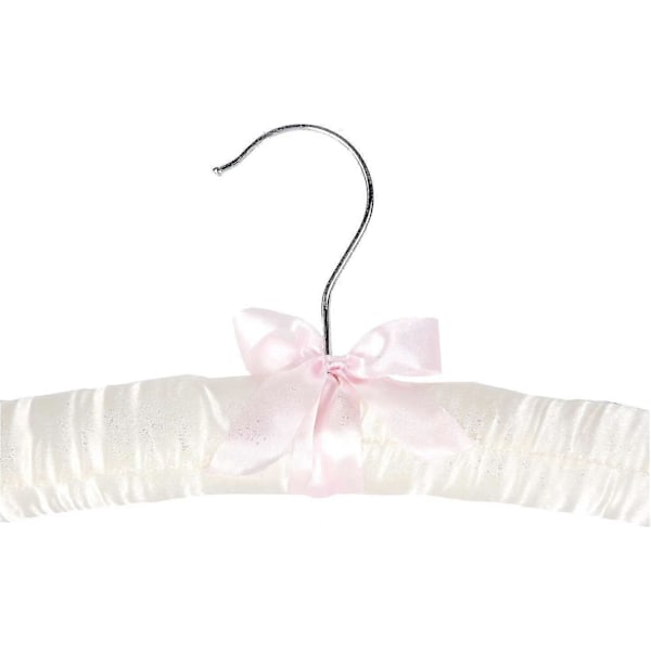 Vadderade Färgade Hängare I Satin, Mycket Resistenta, 38 Cm, 10 Stycken
