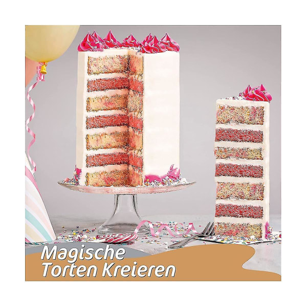 Justerbar Bakform i Rostfritt Stål - 20 cm Hög Bakform för Enkel Bakning[C] silver