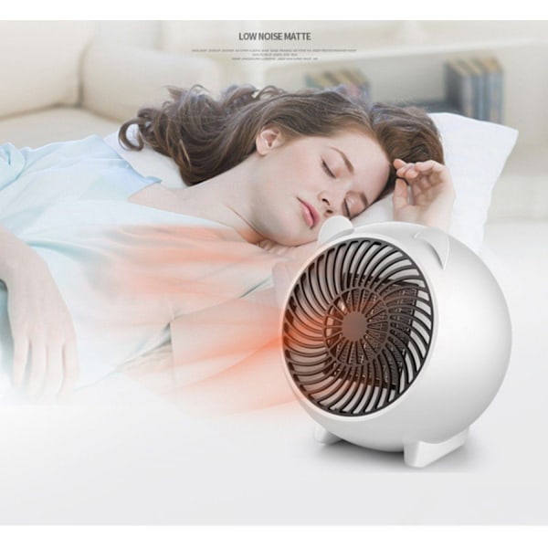 Fläktilämmitin, energiatehokas, hiljainen olohuoneeseen, 500 W, minilämmitin, sähköinen