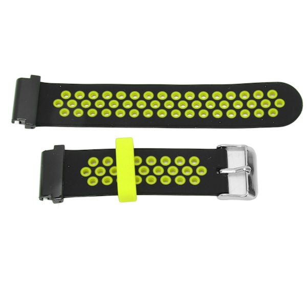 Urrem til ur i silikone med hurtig frigivelse, justerbar sportsur, smartwatch-rem, udskiftning til Amazfit Falcon 22 mm sort grøn [C]