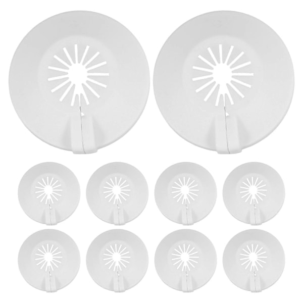 10 st Brandskyddsmunstycke Skyddsplatta Väggfäste Väggmonterad Escutcheon Skyddsplatta