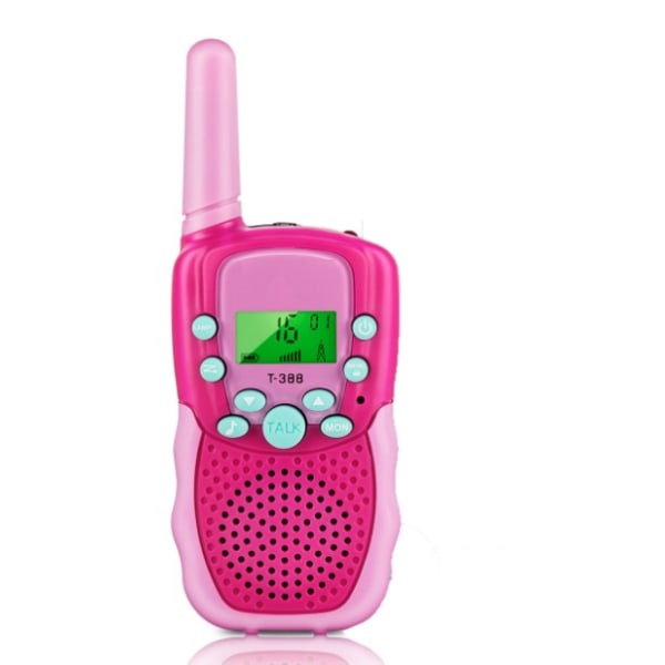 Walkie Talkie Kids for Boys 8 Channels 2 Way Radio with VOX Function & LED Flashlight, 3 Miles Range(Light-Pink)