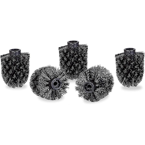 Toalettborsthuvud i set om 5, lösa toalettborstar 9,5 mm gänga, ersättningsborsthuvud diameter 9 x 7 cm I6(FCC)