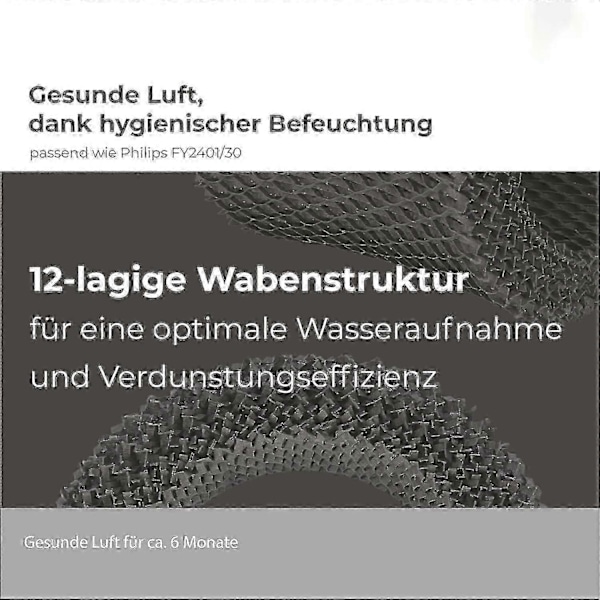 5-pak Filter til Philips Luftfugter HU4801/01, HU4803/01, HU4811/10, HU4813/10, HU4814/10 - Udskiftningsfilter til FY2401/30