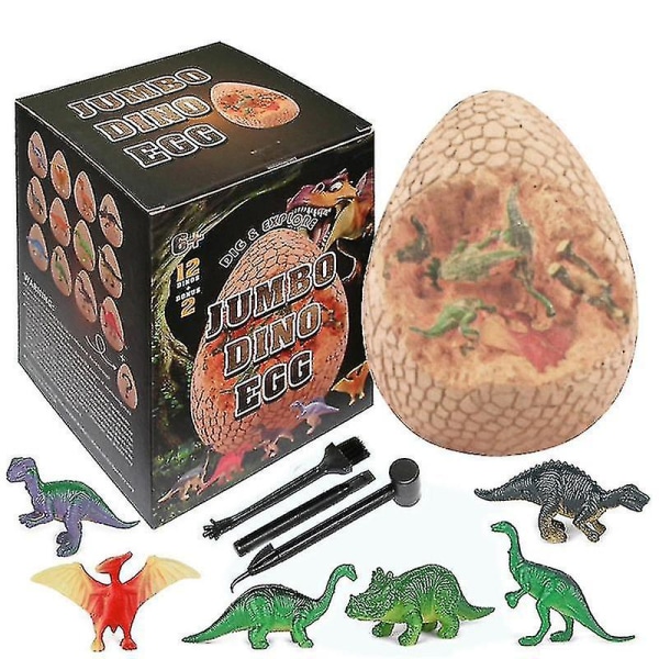 Dino ägg gräva kit gräva upp dinosaurie ägg barns pedagogiska leksak Dinosaur ägg utgrävning leksak vetenskap stamgåvor för pojkar och