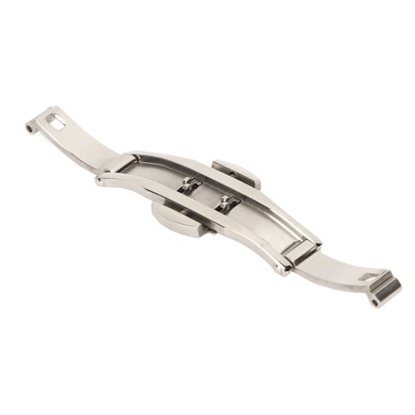 Urspänne Spänne Rostfritt Stål Hög Finish Dubbel Knapp Vikbart Spänne Armband Spänne Ersättning[C]