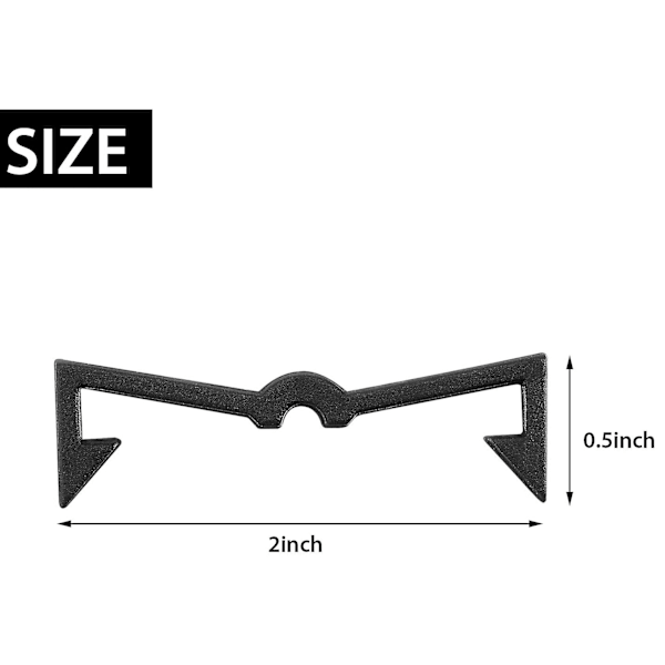 100 stycken plast-pegboard-krok-lås Pegboard Display Hook Förvaringsställ