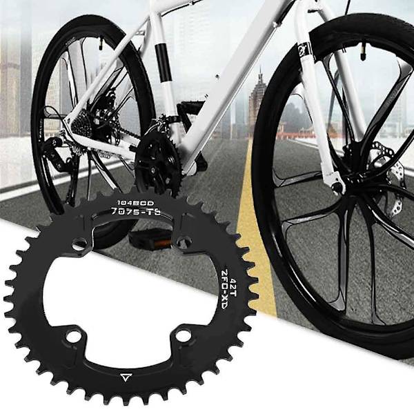 SHIMANO Narrow Wide Kædebladsring 42T BCD 104mm Enkelt til AM/XC Cykelkrank