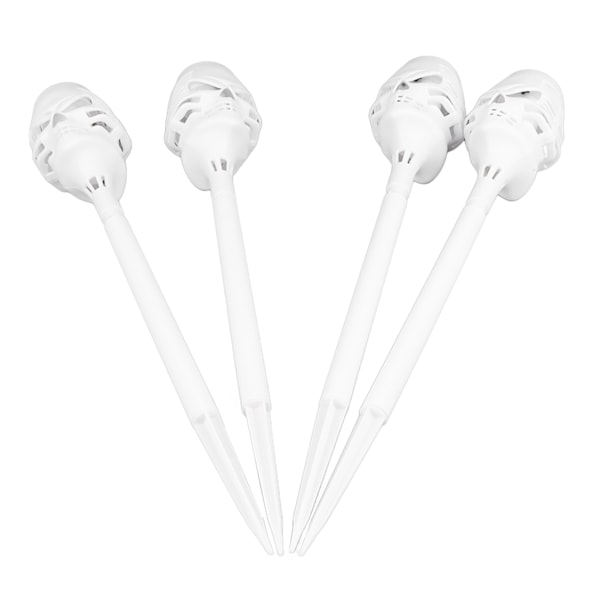 4 stk Solcelle Fakkel Skalle Lys med Flimrende Flamme IP65 Vanntett Solcelle Halloween Skalle Lys for Utendørs Halloween Dekor[C]