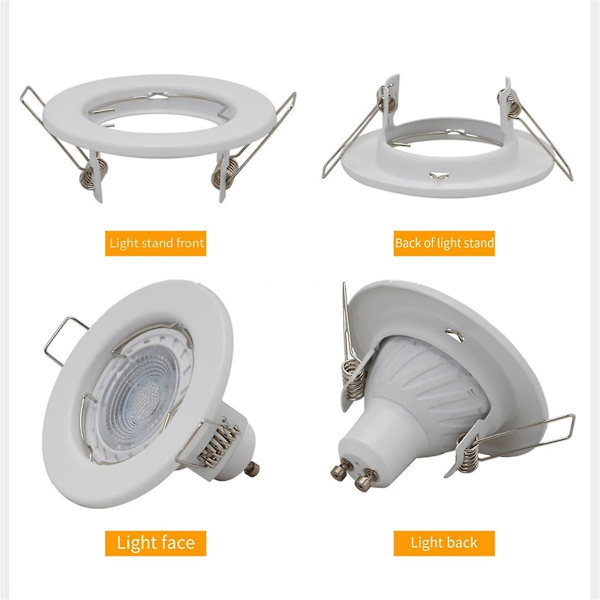 6 stk. Nedhængt LED Loftlampe Ramme Indbygget MR16 Loft Spotlys Armatur