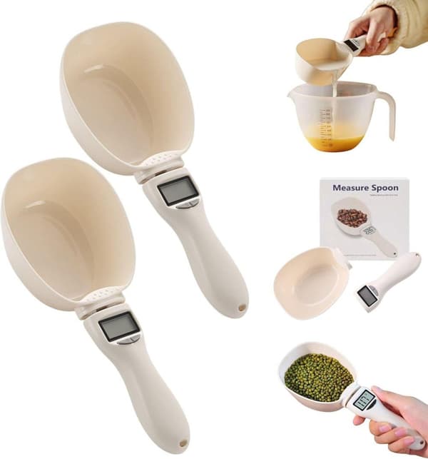 LCD Digitalvåg 800g/1g för Mat, Kaffe, Kryddor, Bakning och Djurmat 2-Pack