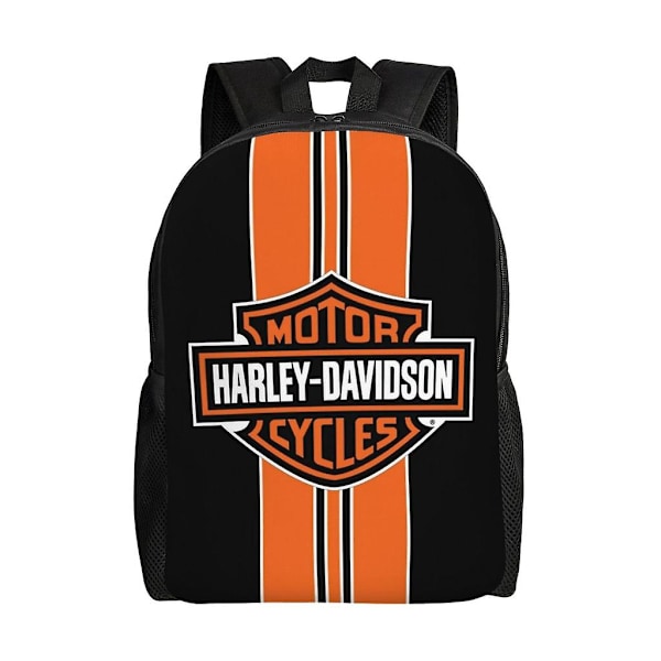 Harley Davidson Ryggsäck Tonåring Skolväska Canvas Anteckningsblock Ryggsäck Väska Unisex-HXN1788