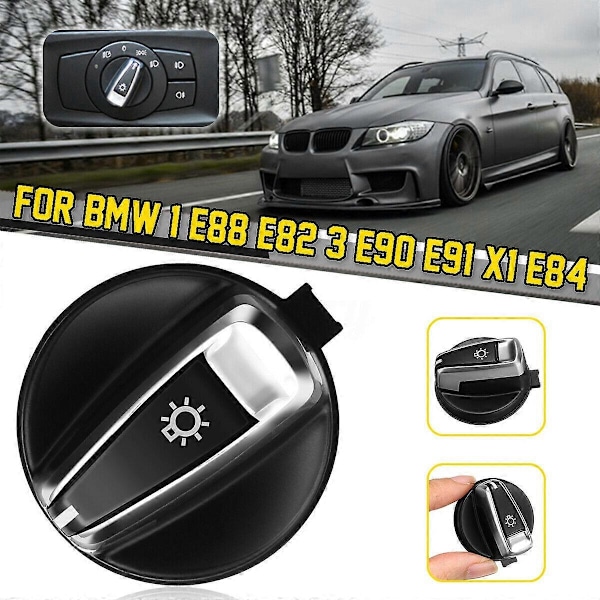 För 3-SERIEN E90 E91 LCI X1 E84 E88 E82 Front Strålkastare Växlingsknapp Rotationsknapp 9169405 61319169405