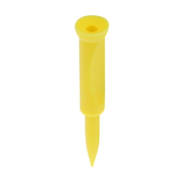 5 Stycken Plast Slott Golf Tee 70mm Gul - Golfträningsverktyg Gul (C)
