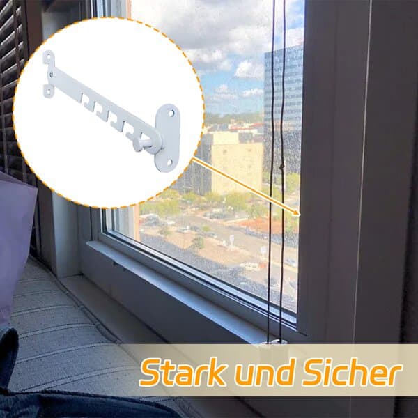 Hvit vindusstoppkrok med skruer