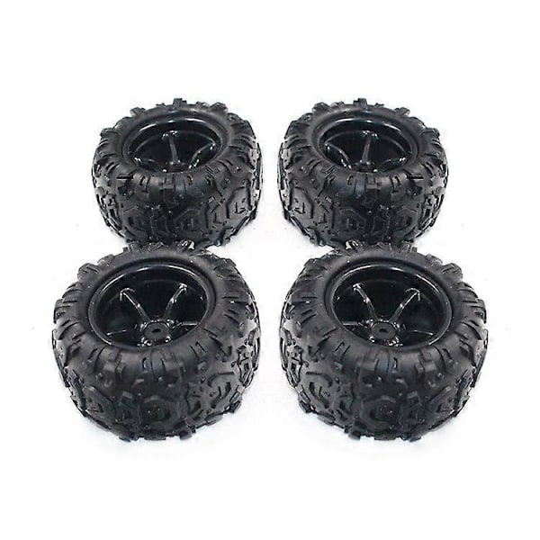 4 stk. 9300-21 Gummi Dæk RC Racing Bil Dæk 9300 & 9302 1/18 Skala On Road Hjul Fælg Passer til RC Bil