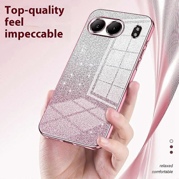 Til OnePlus Nord 4 Cover - Elektroplettering Gradient Glitter TPU Telefon Cover Multicolor Style F