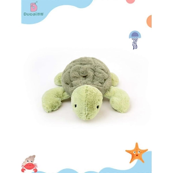 12 tum Viktad Plysch Söt Sköldpadda Gosedjur, Mjuk Havssköldpadda Plysch Leksak Sköldpadda Plushies Kudde - Present till Barn, Bebisar, Småbarn